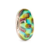 Trollbeads Turq/Purple Chess Bead