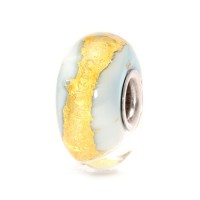 Trollbeads Light Blue Gold Bead