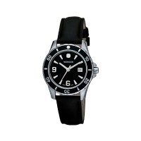 Wenger Ladies Sport Black Dial Black Patent Leater Strap 70365