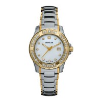Wenger Ladies Sport White Mother-of-Pearl Dial Bicolor Bracelet 70376
