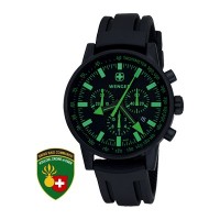 Wenger Swiss Raid Commando Black & Green Dial Rubber Strap 70891