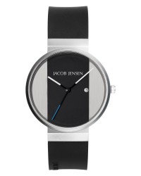 Jacob Jensen New Series Stainless Steel Black Dial Men's Watch 712