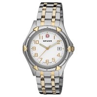Wenger Standard Issue XL White Dial Bi-Color Bracelet 73116