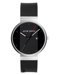Jacob Jensen New Series Stainless Steel Black Dial Men's Watch 732