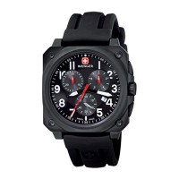 Wenger AeroGraph Cockpit Chrono PVD Black Case Black Dial 77010
