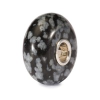 Trollbeads Snowflake Obsidian Bead