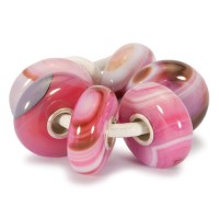 Trollbeads Pink Striped Agate Kit