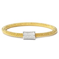 Yellow gold plated 925 silver bracelet br-rif00z