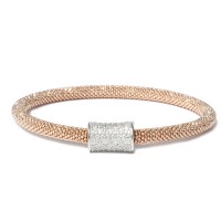 Rose gold plated 925 silver bracelet br-rif02z