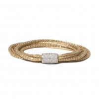 GOLDEN COLOUR MULTISTRAND BRACELET br-diva00z
