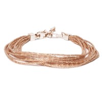 925 silver bracelet rose gold plated br-inca02o