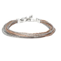 925 silver bracelet rhodium & rose gold plated br-inca04r
