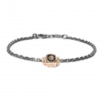 925 SILVER BRACELET/BLACK ENAMEL BR-OCE53NO