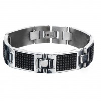 Inox IP Black Self-Adjustable Link Bracelet