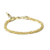 ø3,5mm 925 silver bracelet – yellow gold plated brag2000