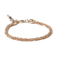 ø3,5mm 925 silver bracelet – rose gold plated brag2002