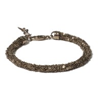 ø4,5mm 925 silver bracelet – brown plated brag2014a