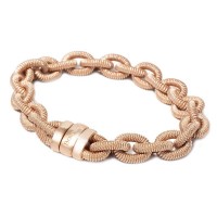 Rose gold plated 925 silver bracelet brag400a-rosé