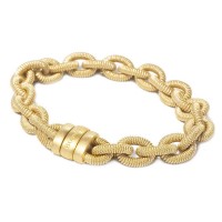 Yellow gold plated 925 silver bracelet brag400a-yellow