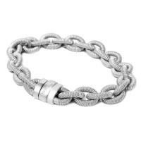 Rhodium plated 925 silver bracelet brag400a-rhodium