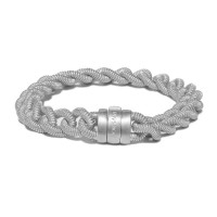 925 SILVER BRACELET - WHITE RHODIUM PLATED  brag401ur