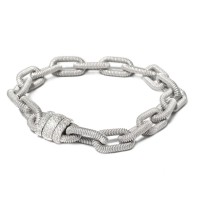 Rhodium plated 925 silver with zirconia brag402a-rhodium