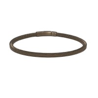 925 SILVER BANGLE- BROWN PLATED brag414um