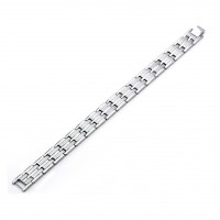 Inox Men's Polish Finished Titanium Magnetic Bracelet