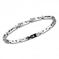 Zancan Bracelet Steel Black Spinel EHB139
