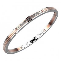 Zancan Bracelet Steel Black Spinel EHB166