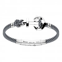 Zancan Bracelet Silver Steel Ship Cable EXB918-08