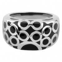 Inox Women's Stainless Steel Resin Ring