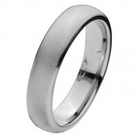 Inox Men's Matte Finish Titanium Plain Band Ring