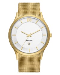 Danish Design Gold Color Mesh Band Stainless Steel Men's Watch
