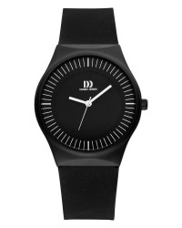 Danish Design Black Rubber Band Stainless Steel Men's Watch