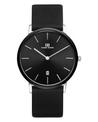 Danish Design Leather Band Stainless Steel & Ceramic Men's Watch