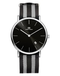 Danish Design Black & Grey Nylon Band Stainless Steel Men's Watch