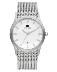 Danish Design Silver Color Mesh Band Stainless Steel Men's Watch