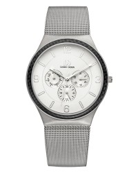 Danish Design Silver Color Mesh Band Titanium Men's Watch