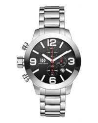 Danish Design Silver Stainless Steel Chronograph Men's Watch
