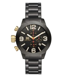 Danish Design Black Stainless Steel Chronograph Men's Watch