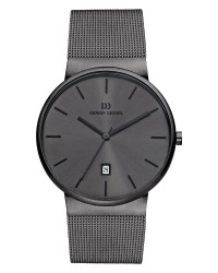 Danish Design Black Color Mesh Band Stainless Steel Men's Watch