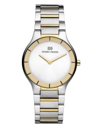 Danish Design Two Tone Silver & Gold Stainless Steel Men's Watch