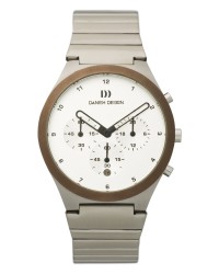 Danish Design Silver Stainless Steel Chronograph Men's Watch