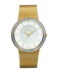 Danish Design Gold Color Mesh Band Stainless Steel Women's Watch
