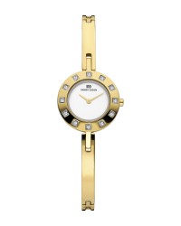 Danish Design Cubic Zirconia Bezel Gold Tone Women's Watch No Markers