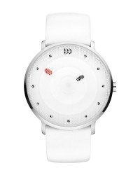 Danish Design White Leather Band Stainless Steel Women's Watch