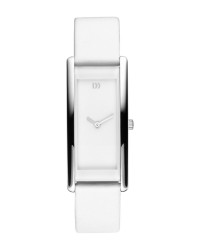 Danish Design Leather Band Stainless Steel Women's Watch No Markers
