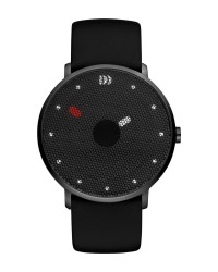 Danish Design Black Leather Band Stainless Steel Women's Watch