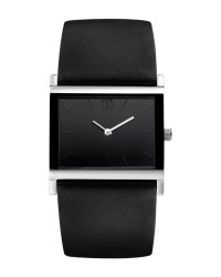 Danish Design Black Leather Band Stainless Steel Women's Watch